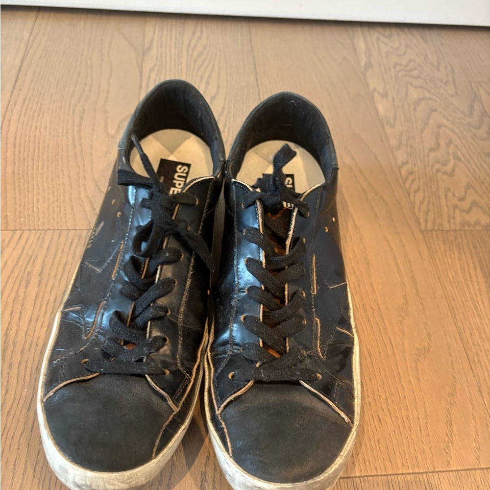 Golden goose Classic Black Lace-Up Sneakers